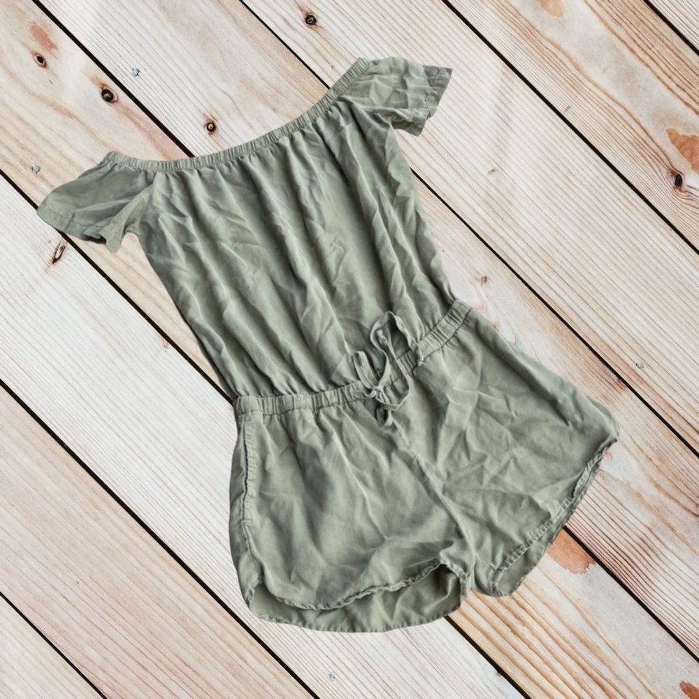 Chelsea & Violet Olive Green Romper
